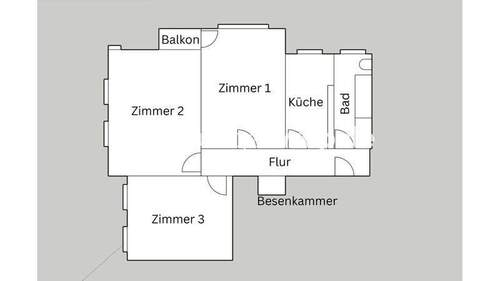 Bild 1 - 3 Zimmer Etagenwohnung in Berlin