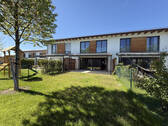 Gartenansicht - Modernes Reihenmittelhaus mit Südgarten & viel Platz - stilvoll wohnen in Kirchheim