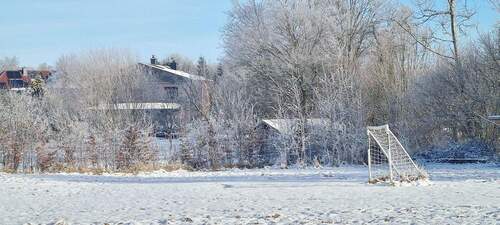 Blick von der Koppel 02/26 - Provisionsfrei: Modernes Landhaus (2018) mit Altbau (1946) auf 1,25 ha, 9 Zi., Vermiet-Option