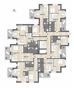 Haus I - Erdgeschoss - 2 Zimmer Etagenwohnung in Werlte
