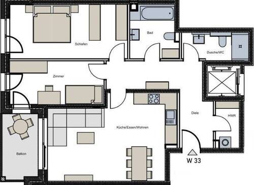 Whg. 33 - Etagenwohnung mit 91,20 m&sup2; in Trier zum Kaufen