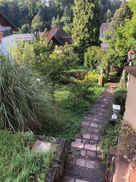 Treppenanlage und Garten - 