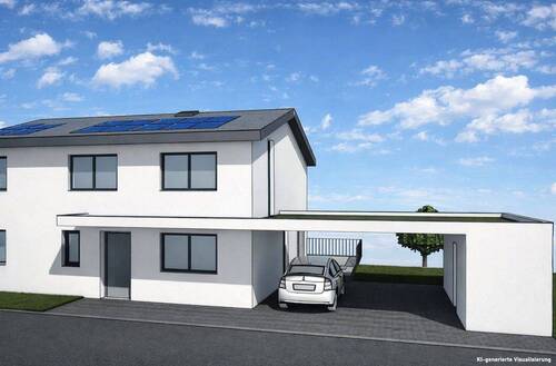 Außenanischt - Neubau trifft Lebensqualität - DHH in Baden-Baden Neuweier