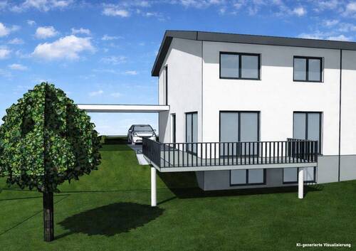 Außenansicht (Gartenseite) - 5 Zimmer Doppelhaushälfte zum Kaufen in Baden-Baden