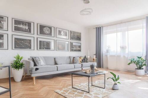 Wohnzimmer, KI generiert - 4 Zimmer Etagenwohnung in Braunschweig