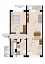 Grundriss - 3 Zimmer Etagenwohnung in Dessau-Roßlau