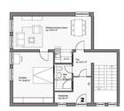 Grundriss 4-Zimmer-Maisonette-Wohnung, obere Ebene - 