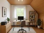 Arbeitszimmer - virtuell möbliert - 