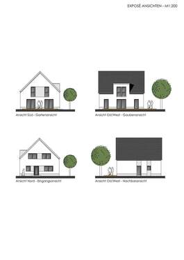  Ansichten Haus A+ B - 