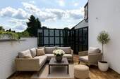 Terrasse virtuell möbeliertMöbeliert - Ihr neues Zuhause in Lotte - großzügiges Wohnhaus mit Kamin, Sauna und Sonnenterrasse
