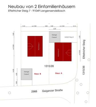 Lage im Grundstück - 
