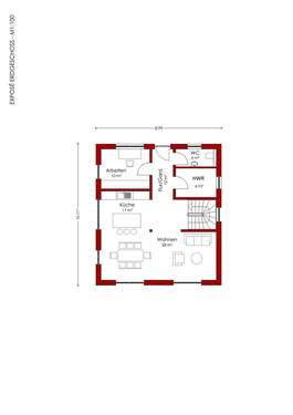  Erdgeschoss Haus B - 