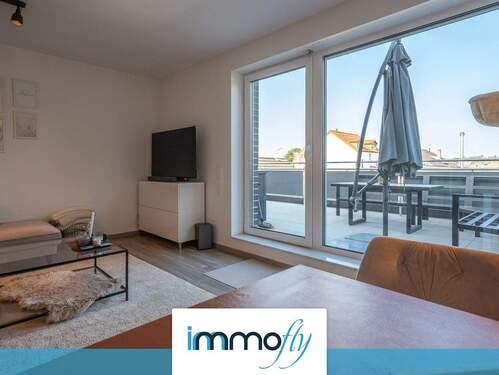 Wohn Essbereich - Wohnen mit Freiraum: Offener Wohnbereich und sonnige Dachterrasse - Komfort und Lifestyle im 1. OG