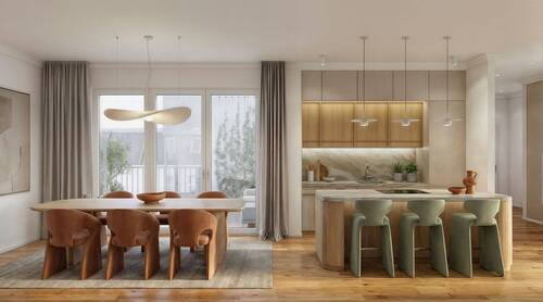 Wohnküche - Inspiration - Neubau-Dachgeschoss im Gründerzeithaus