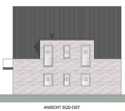 Ansicht Süd-Ost - Terrassenwohnung mit 73,00 m&sup2; in Borken zum Kaufen