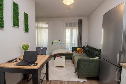 Blick zum Wohnbereich in Richtung Balkon - 