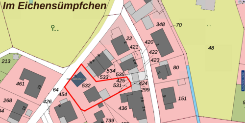Ausschnitt Lageplan - 