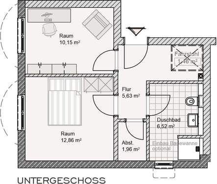 Weitere Wohnräume Untergeschoss - 