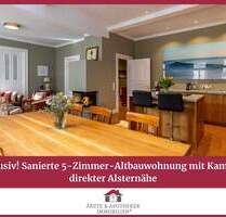 Exklusiv! Sanierte 5-Zimmer Altbauwohnung mit Kamin in direkter Alsternähe - Hamburg St. Georg Exklusiv! Sanierte 5-Zimmer Altbauwohnung mit Kamin in direkter Alsternähe - Hamburg St. Georg