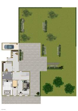 Erdgeschoss und Außenbereich - 