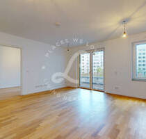 *Erstbezug Neubau* Effizient geschnittene 3-Zimmerwohnung inkl. Einbauküche und großem Südbalkon - Frankfurt am Main Gallus