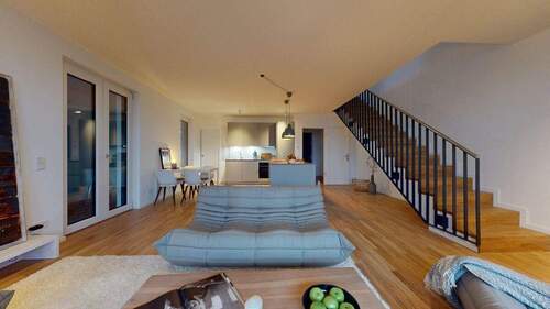 Wohnzimmer - Etagenwohnung mit 132,80 m&sup2; in Königstein zur Miete