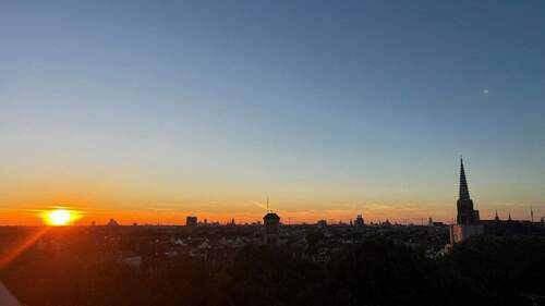 Aussicht Dachterrasse Nacht - 