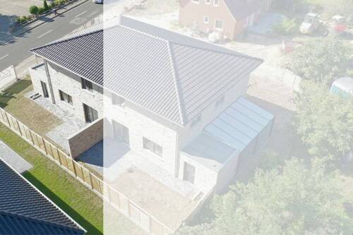 Rückansicht - 5 Zimmer Doppelhaushälfte in Geeste