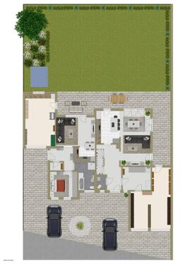 Erdgeschoss und Außenbereich - 