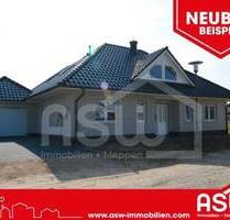 Musterhaus! Exklusiver Neubau-Bungalow mit massiver Garage und hochwertiger Ausstattung in Lathen gelegen