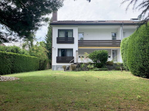 Rückansicht aus dem Garten - 5 Zimmer Reihenendhaus in Hanau