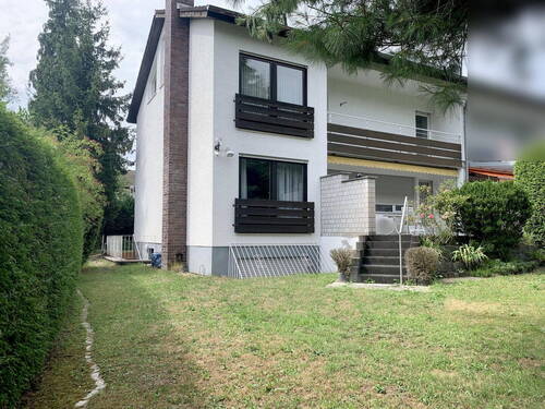 Rückansicht aus dem Garten - Reihenendhaus mit 182,00 m&sup2; in Hanau zum Kaufen