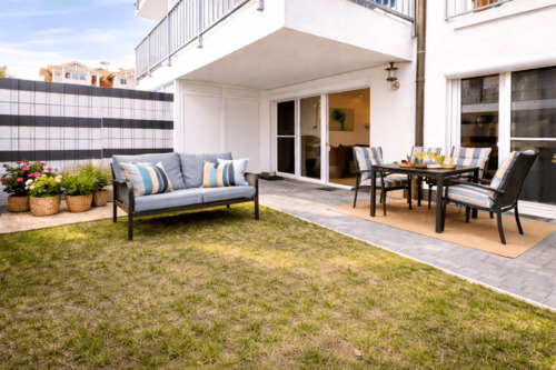 Terrasse und Garten - 