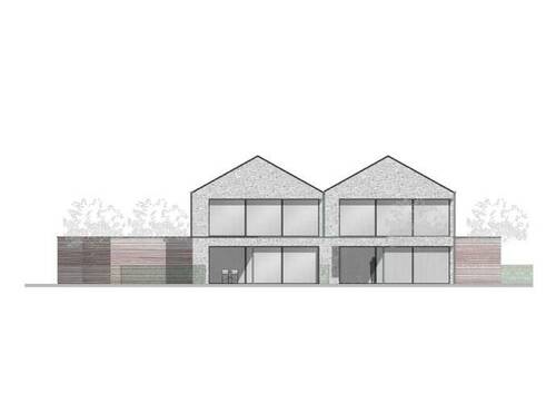 Rückansicht - 3 Zimmer Doppelhaushälfte zum Kaufen in Herzlake