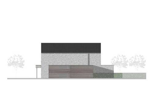 Seitenansicht rechts - 3 Zimmer Doppelhaushälfte in Herzlake