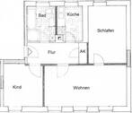 Grundriss - Etagenwohnung mit 60,00 m&sup2; in Belgershain zur Miete