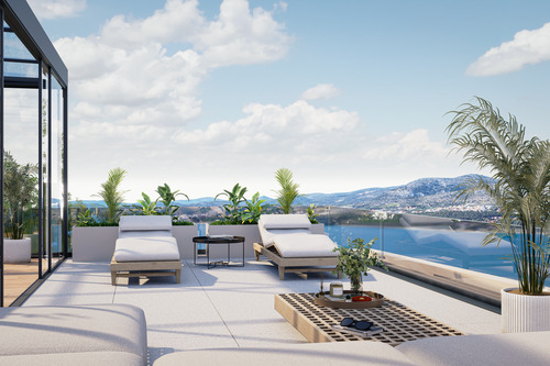 Dachterrasse - Palatium Solis - Große Terrasse mit Horizontblick & exklusivem Zugang zum kristallklaren Wasser