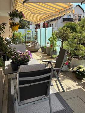 Terrasse - altersgerechte 3-Zimmer-Wohnung im Erdgeschoss in Bad Wörishofen