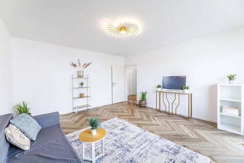 Wohnzimmer - Etagenwohnung mit 56,80 m² in Bamberg zum Kaufen