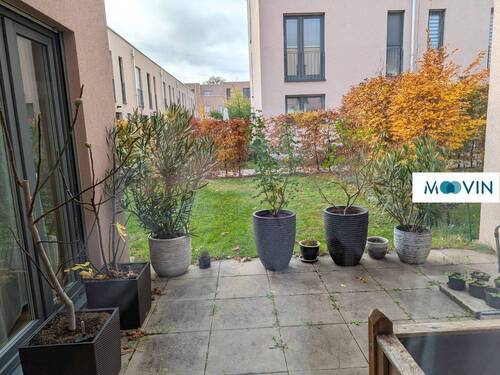 Terrasse mit Garten - Reihenmittelhaus mit 120,60 m² in Mannheim zur Miete