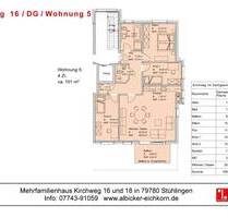 4Zi. DG mit Balkon ca. 101 m²-Wohnung 5-Kirchweg 16-79780 Stühlingen