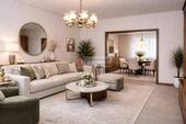 Wohn- und Essbereich - Virtual Staging - 7 Zimmer Reihenmittelhaus zum Kaufen in Frankfurt am Main