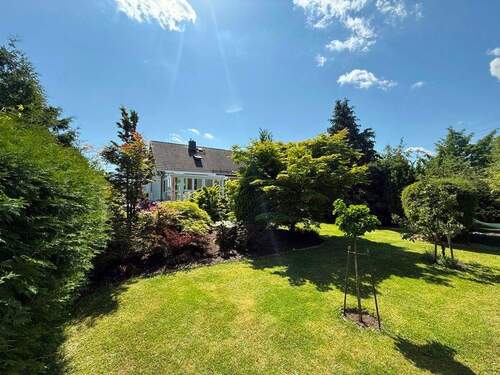 Blick aufs Haus vom Garten - 