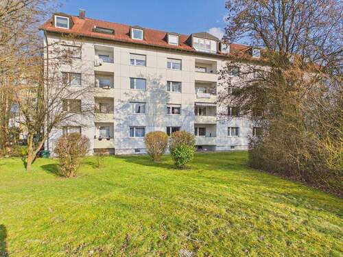 Gartenansicht - Vorabveröffentlichung: Gepflegte 3,5 Zimmer Wohnung in Freising - begehrte Wohngegend