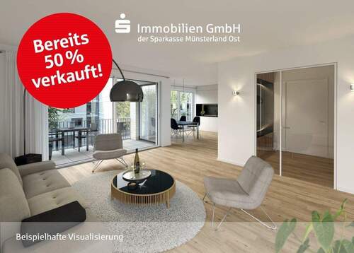 Wohn- und Essbereich - Wohnen im Herzen von Münster - stilvoll, modern, zentral.