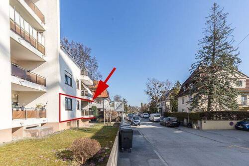 Blick i.d. Geyerspergerstraße - 2 Zimmer Etagenwohnung zur Miete in München
