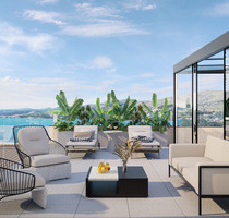 Terrasse zum Träumen, Meer zum Greifen - Palatium Solis vereint Architektur und Lage in Trogir - Okrug Donji