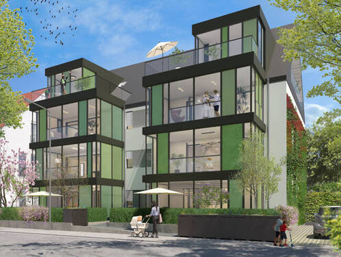 Visualisierung Straßenansicht - 3 Zimmer Etagenwohnung in Offenbach am Main