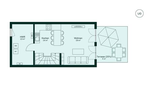 Geräumiges Untergeschoss im Neubauprojekt Wurmtalg - 