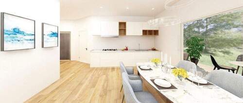 Wohn- und Essbereich - Barrierefreie und schlüsselfertige Neubau Eigentumswohnung zentral in Freudenstadt